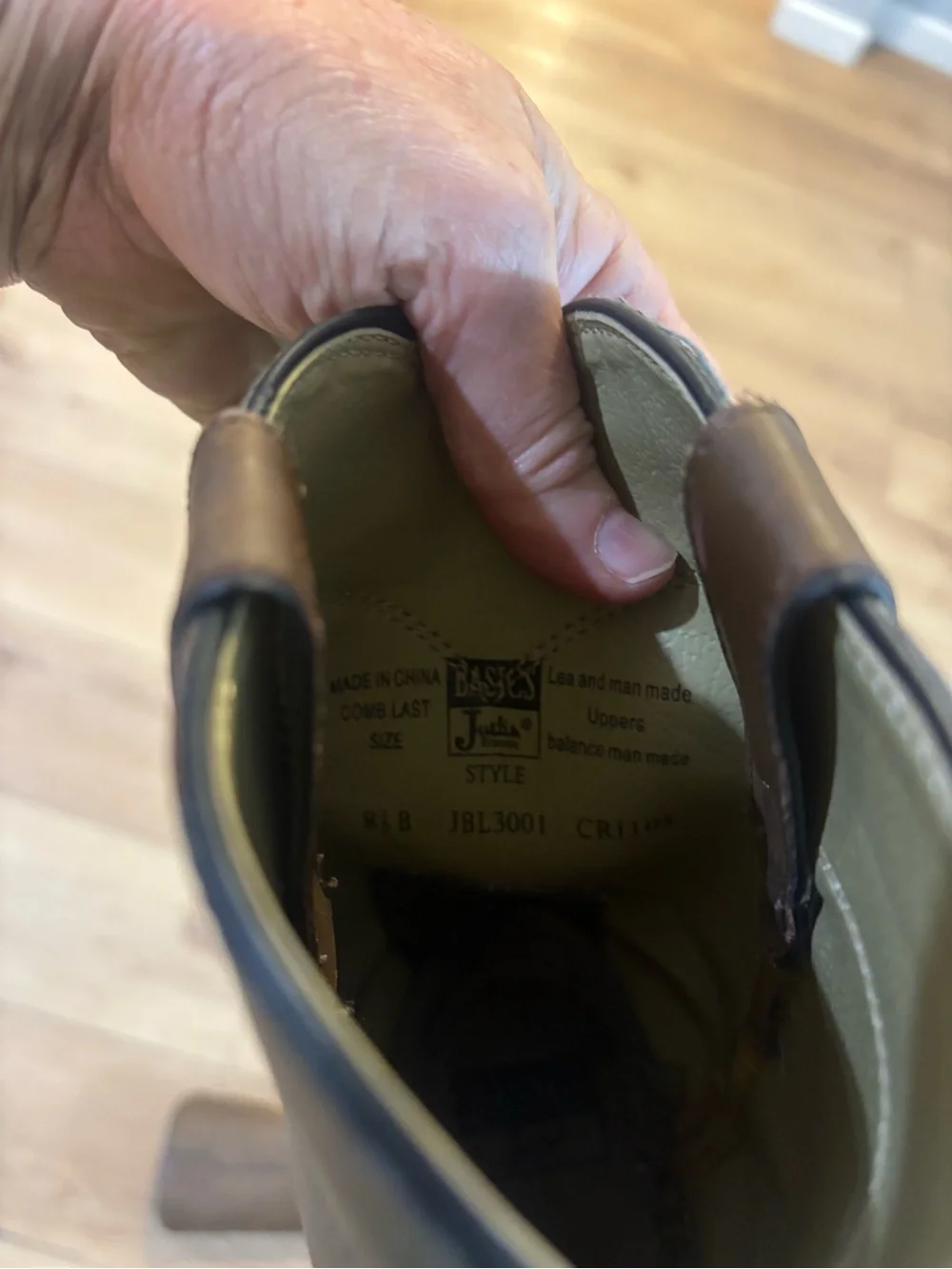 Justin Boots 8.5